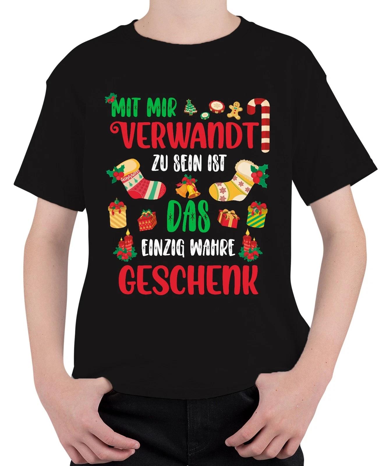 Verwandte Geschenk - Weihnachten Weihnachtsgeschenk Christmas Unisex Kinder T-Sh XS