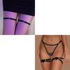 Adjustable Leg Garter with Designs Thigh Rings Garter Belt for Cosplay Party