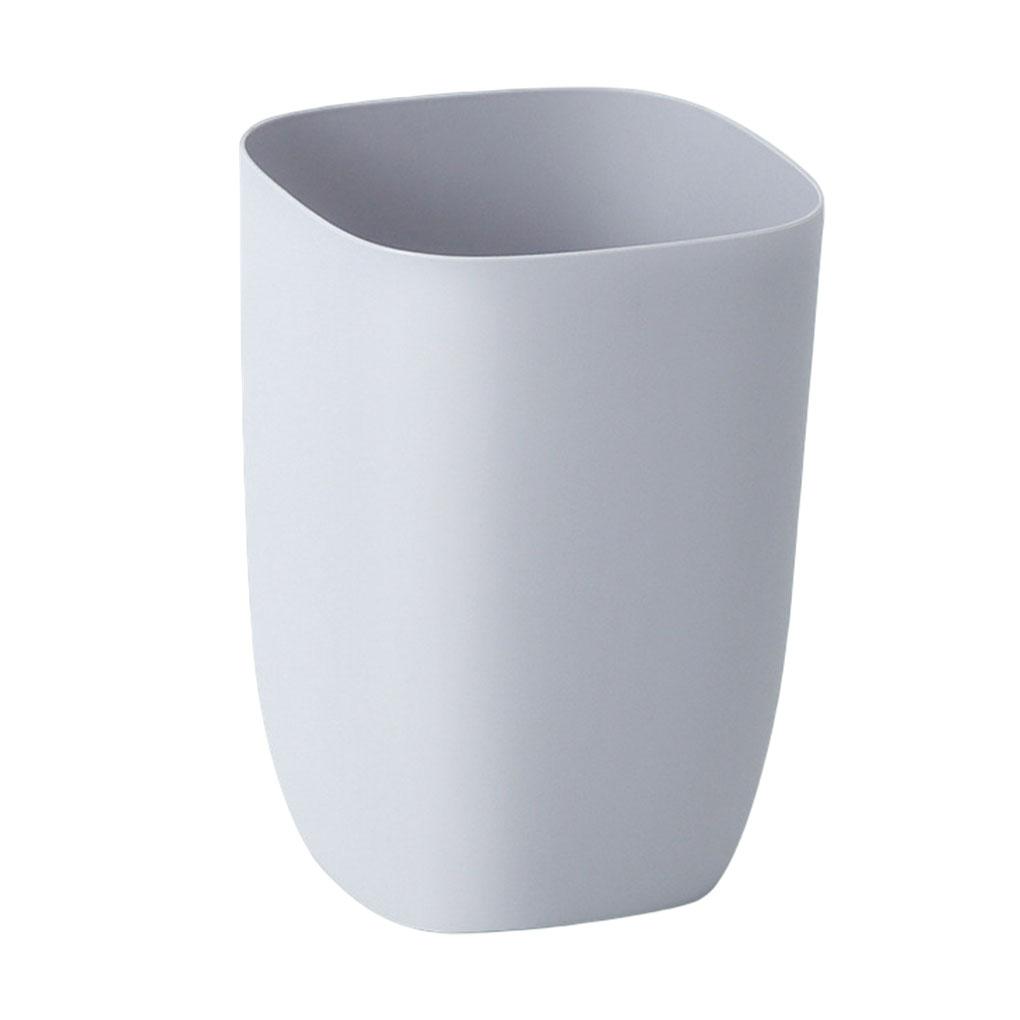 10L Bathroom Bin Portable Dustbin Plastic Paper Basket Rubbish Bins Waterproof Modern Bucket Trash Can for Living Room