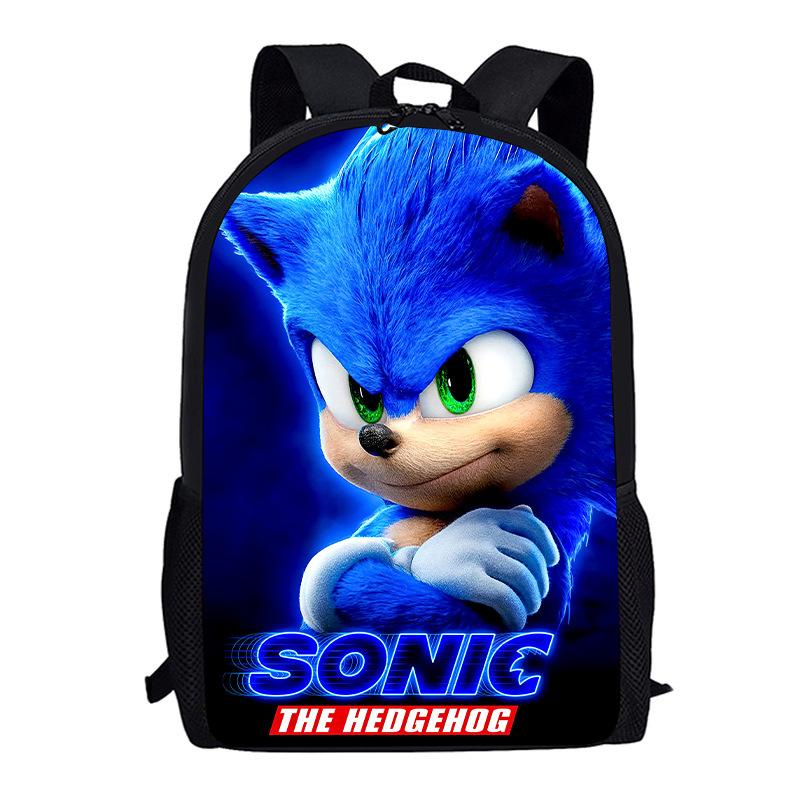 Sonic Kid, Elementary School Bag Children, Animation Cartoon Backpack