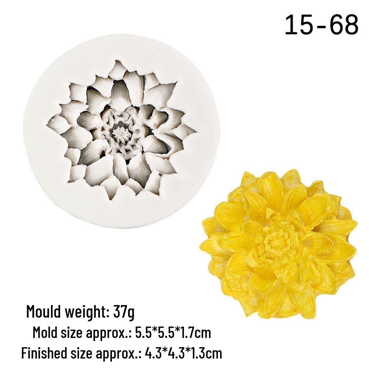 

Силиконовая форма «Цветок лотоса» для помадки, мыла, шоколада, глины, мини-торта серый