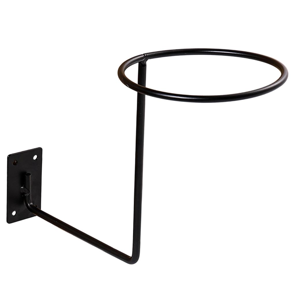 Wall Mounted Gray Metal Hat Rack, Black Screw,mounted Hat Rack, Ball Rack, Potted Plant Rack, Wig Display Rack, Motorcycle Helmet Display Rack
