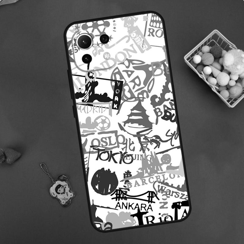 Passport Travel Stamps Case For Xiaomi 14T Pro 13T 11T 12T 13 14 15 Ultra POCO X7 Pro X3 X5 X6 F5 F6 M6 Pro Cover