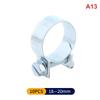 10Pcs Hose Clips Fuel Line Small Fuel Line Jubilee Hose Clips Clamp Diesel Petrol Pipe Coolant Radiator Water Pipe Clamps