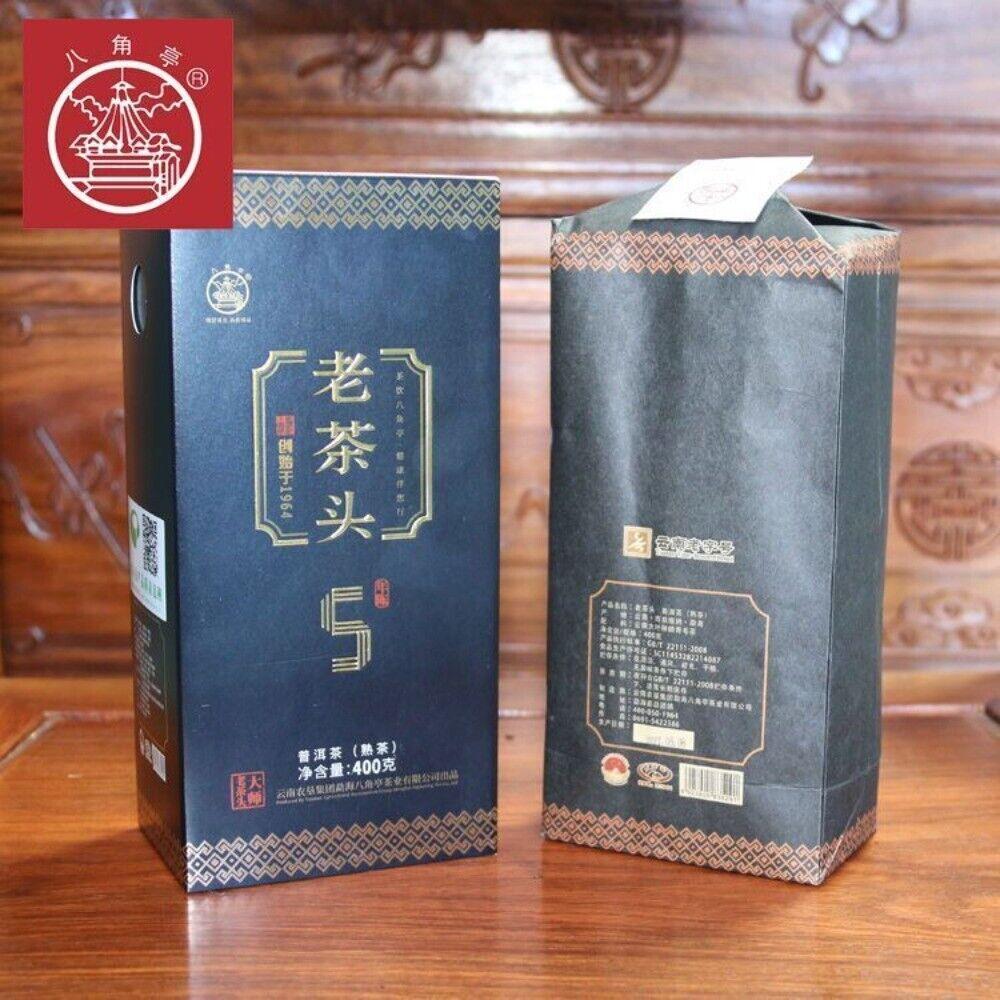 LAO CHA TOU * 2022 Ba Jiao Ting Gammalt Tehuvud 5 År Gammalt Puer Te 400g Mogen Cha