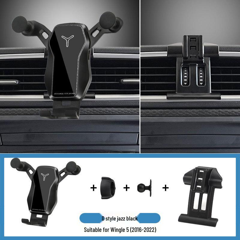 

Wireless Charging Car Phone Holder for Wingle 5 (2016-2022) with Gravity Navigation