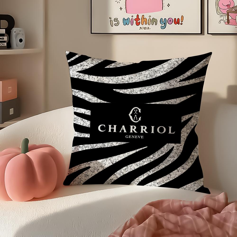 Elegante Marca Francese CCharriol Federa per Cuscino Peluche Corto Cerniera Invisibile Copricuscino per Divano