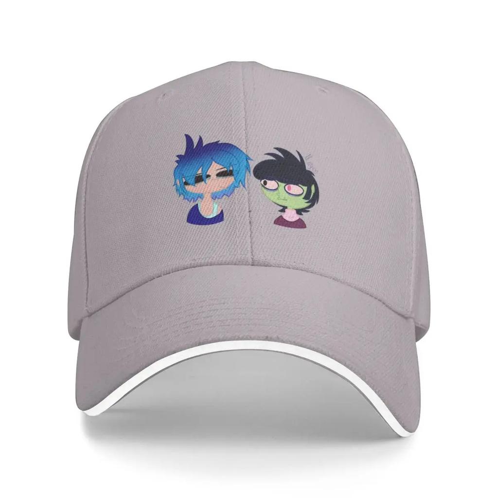 2D und Murdoc Kritzel Baseballkappe Sonnenschutzmütze Anime Damen Strand Outlet 2025 Herren