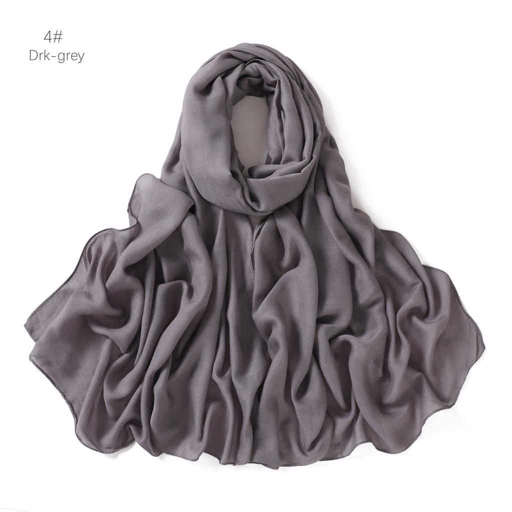 Rayon Viscose Hijab Women Muslim Scarf Shawls Abaya Women Veil Headscarf Wraps Plain Islamic Turban Headbands Foulard