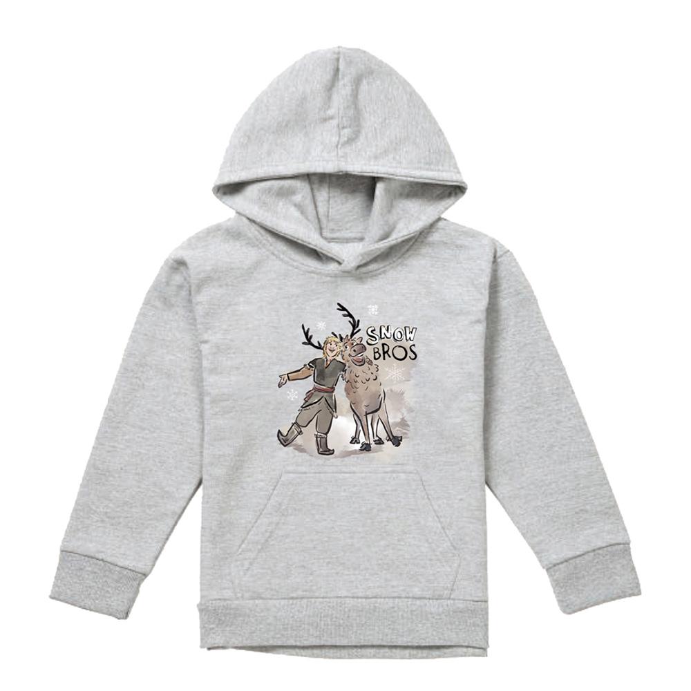 Frozen Childrens/Kids Snow Bros Sven & Kristoff Heather Pullover Hoodie