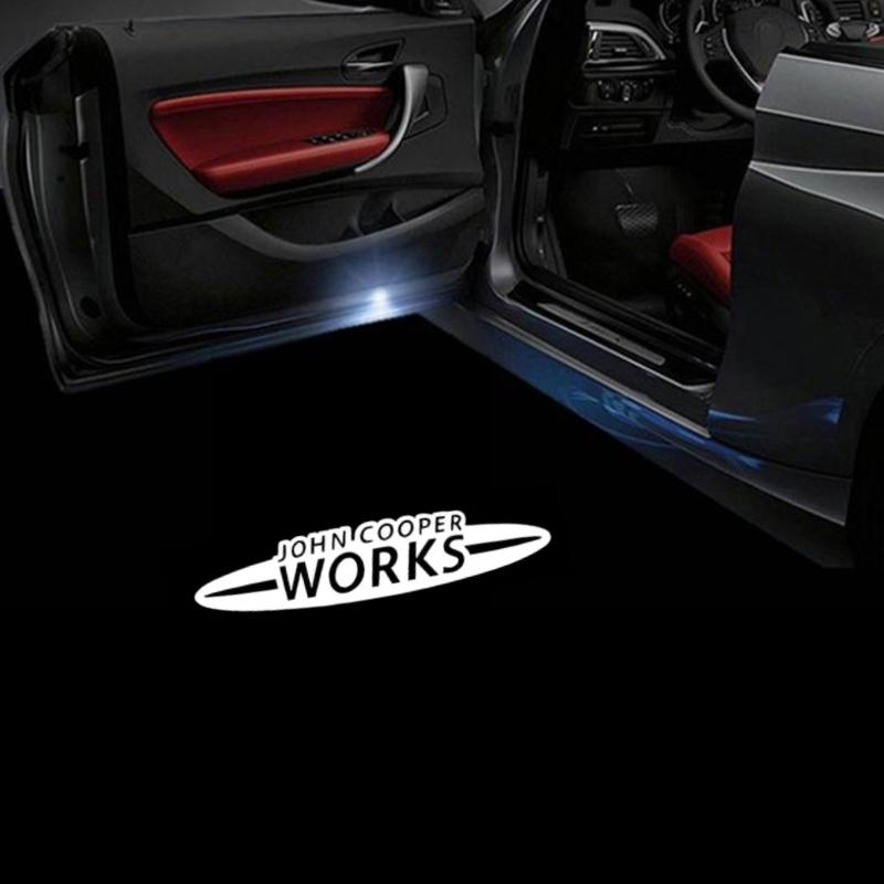 Car Led Courtesy Door Logo Projector Customize Lamp for MINI Cooper Works R50 R52 R56R58 R60 F55 F56 Welcome 3D Laser Ghost Lamp