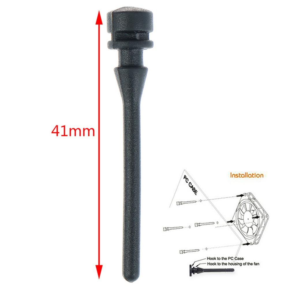 

PC Case Fan Mount Spiral Fan Mount Black Vibration Noise Reducer Power Tool Accessory Vibration Dampening Quick Installation China Mainland