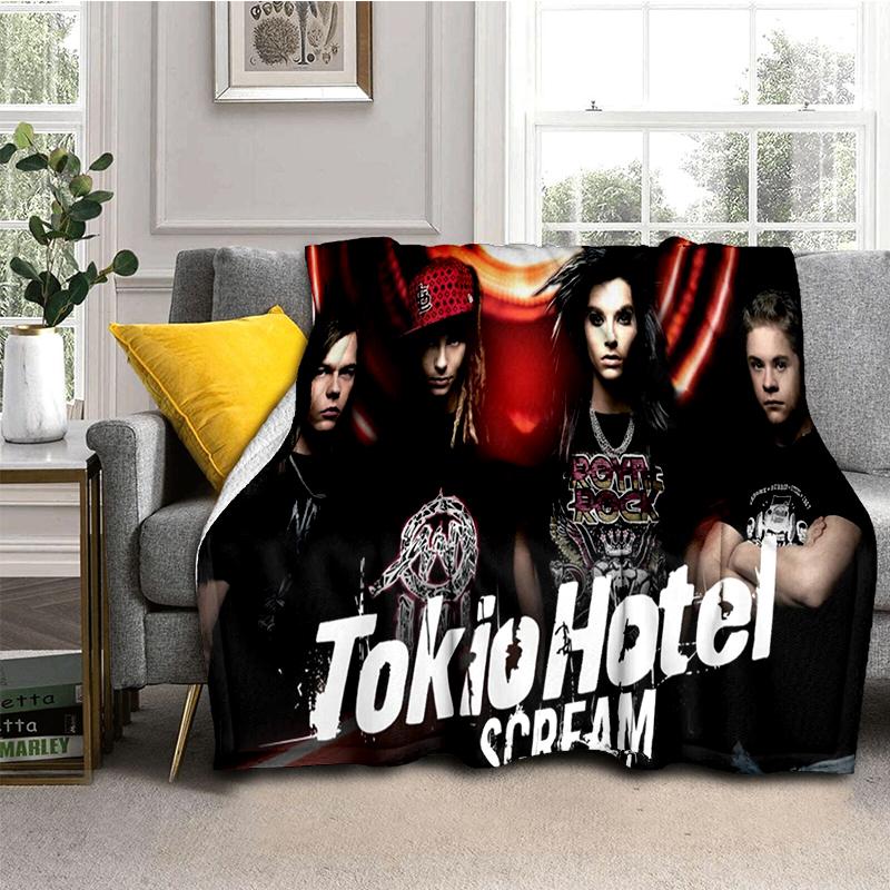 29 Styl Nový Tokio Hotel Rocková Kapela Tom Bill Kaulitz Deku, Měkká Přehozová Deku pro Domov Ložnici Postel Pohovka Kryt Dětský Dárek Kryt