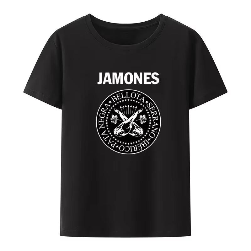 Unisexs And Unisexs Summer Pure Cotton Fashion Casual Loose Pattern Print Sports Breathable Round Neck Tshirt