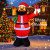 6.89FT Inflatable Toy Santa Claus Gift Bag Christmas Decoration for Yard Xmas Supplie with LED Light Home Ornaments Festive Gift