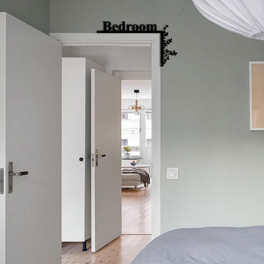 Iron Door Corner Decor Room Sign Wall Hanging Modern Home Gift