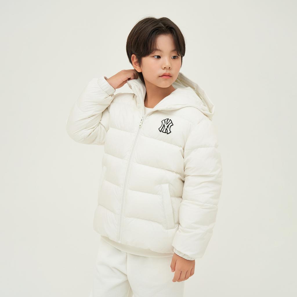 New MLB New York Yankees Down Jacket Unisex Cream 7ADJM0146-50CRS