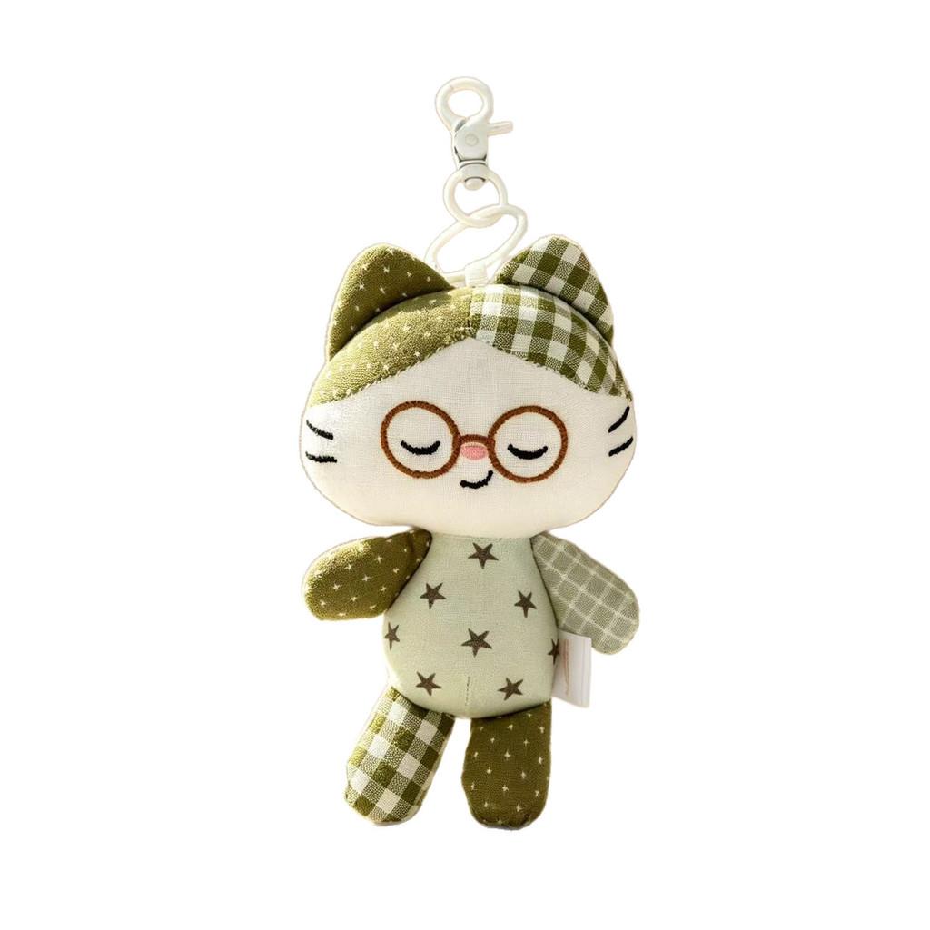 Cat Plush Toy Keychain With Polyester Fiber For Kids And Gift Souvenir