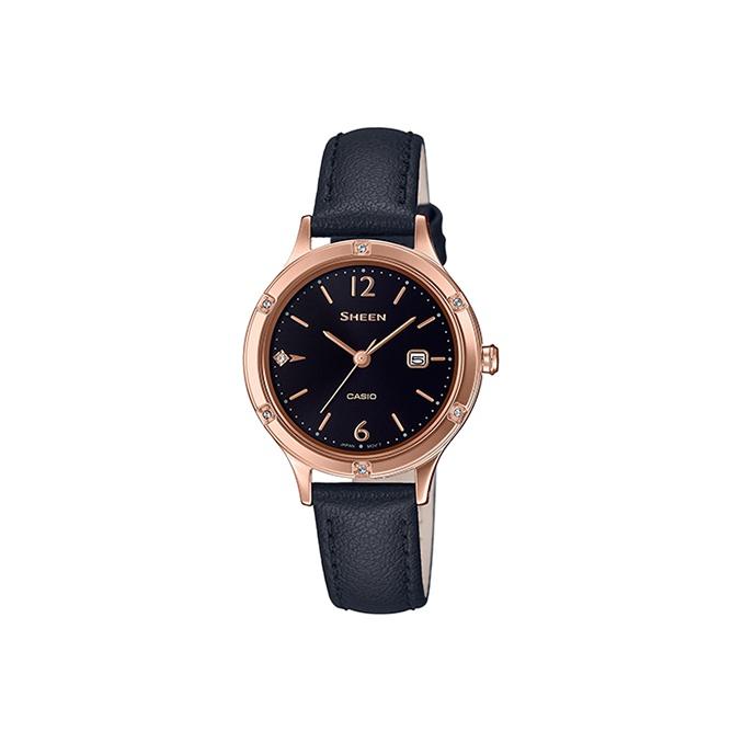 CASIO Women s SHEEN Black Watch SHE-4533PGL-1AUPR Black Dial
