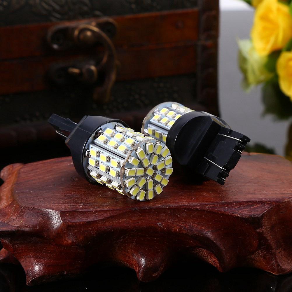 1 Pair Car Turn Signal Light Bulbs, 7443 64th-AND White 6000K LED Bulb for Stop Brake Reverse