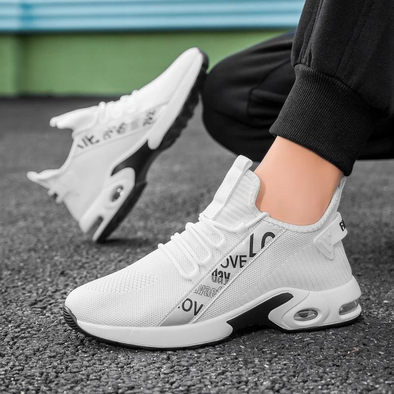 Fashion Lightweight Men's Sports Shoe Breathable Mesh Casual Shoes Summer Running Jogging Walking Shoes 2025 New Fashionable Flat Shoes