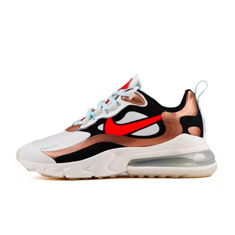 

Nike Женские кроссовки Air Max 270 React красно-бронзовые повседневные CT3428-100 37.5