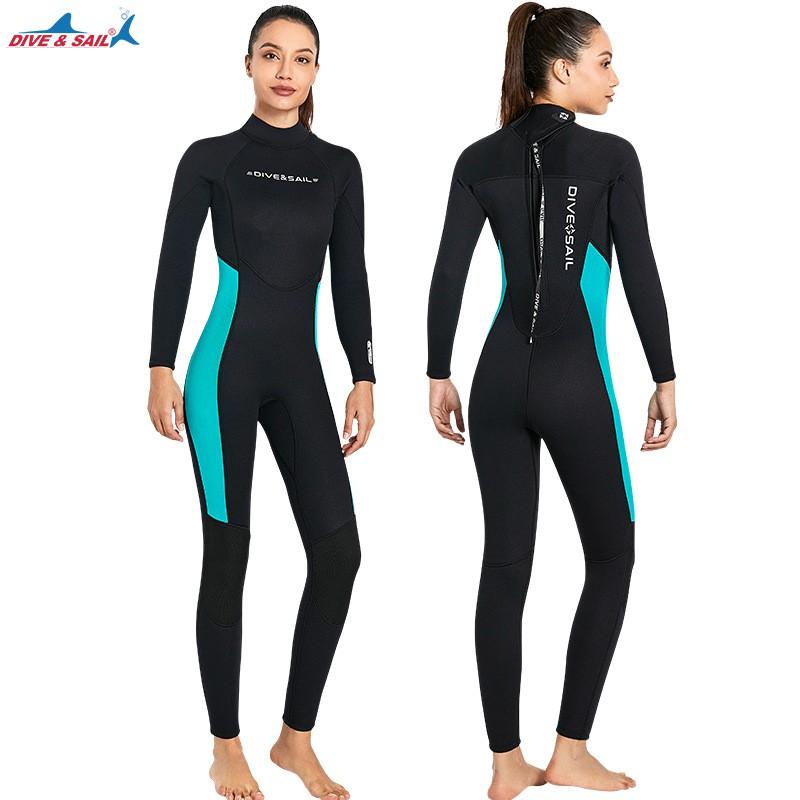 Diving Suit 3MM One-piece Long-sleeved Cold-proof Sailing Boat Deep Surfing Swimming Warm