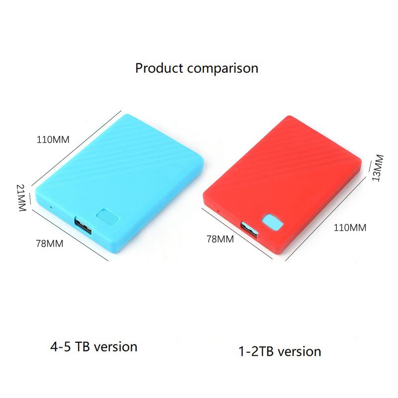 Silikonové pouzdro na HDD Bag Ochranný kryt na pevný disk Sleeve Protector 4T 5T