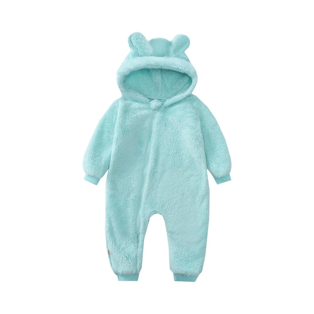 Kids' Hooded Romper - Winter Ears Outfit One-Piece