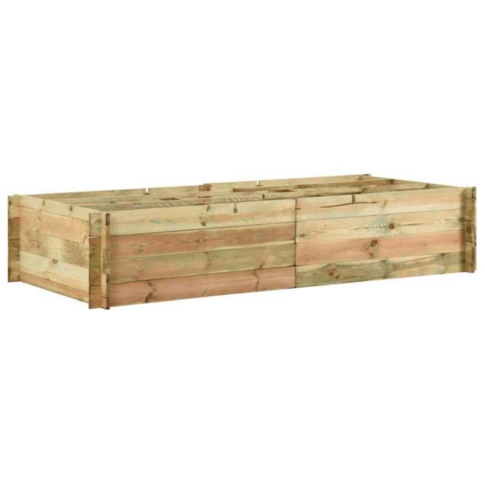 VidaXL Jardinière pour légumes Bois de pin imprégné 197x100x40 cm