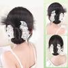 Synthetic Natural Bun Head Wig with Mesh Hairpiece Hair Chignon Claw Clip Ponytails Extensions Hair Accessories For Women Girls