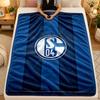 Flannel BlanketSchalke 04 Warm Soft Throw Blanket for Indoor Sofa Bed Living Room Use