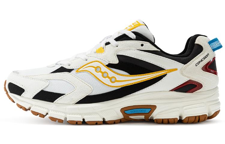 Baskets Homme Saucony Cohesion 9 Confortables Maille, Textile Basse Running Chaussures Homme Blanc Noir 41 white
