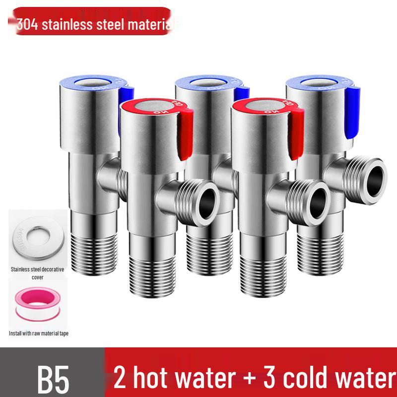 304 Stainless Steel Angle Valve for Hot and Cold Water Heater and Toilet Tap