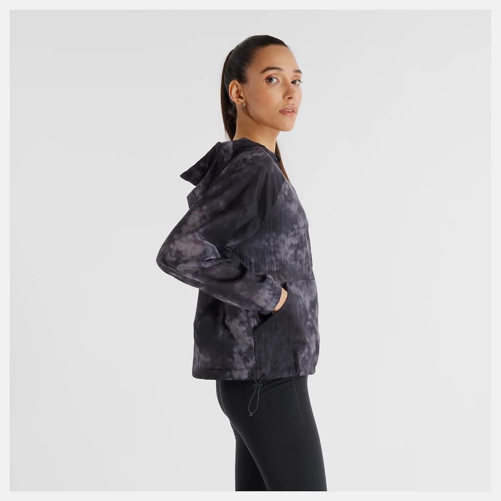 New Balance Women's Special Edition Transparent Packable Jacket (AWJ5110Y) BK (Black) Size M