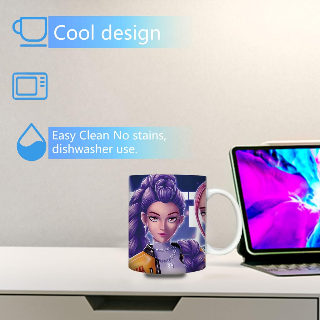 Adorable Anime - Themed Ceramic Mugs Collection –  Cartoon Designs, Perfect Gift For Kids, Great For Daily Beverages & Anime Enthusiasts’ Collection