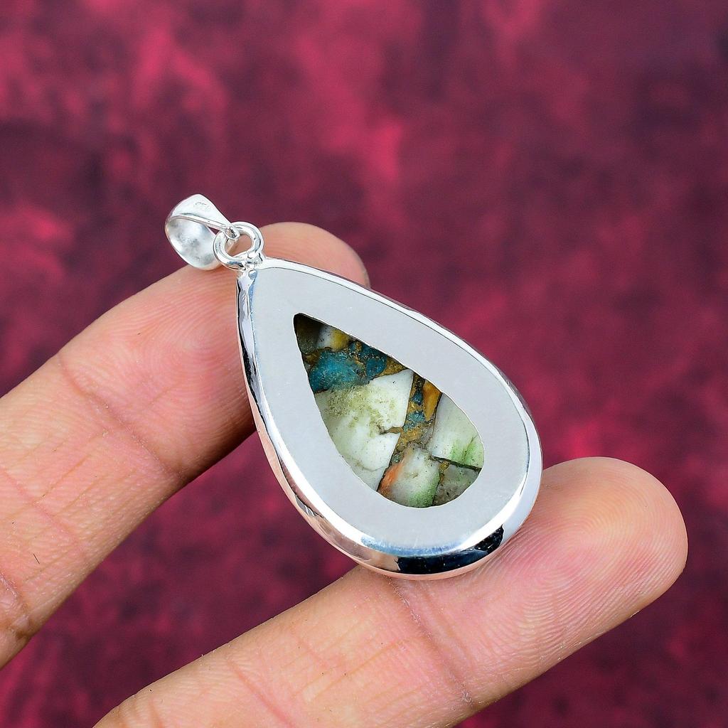 Pomarańczowy wisiorek z kolczastej ostrygi, Srebro próby 925, Biżuteria z kamieniami szlachetnymi, Ręcznie robiony wisiorek, Niesamowita biżuteria, Prezent dla niej