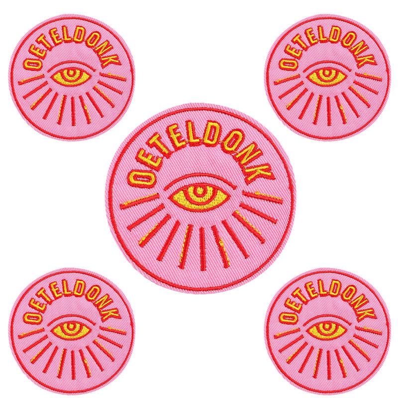 10pcs Wholesale Netherland Carnival Oeteldonk Emblem Patch Embroidered Patches For Clothes Iron On Patches For Clothing Sew 
