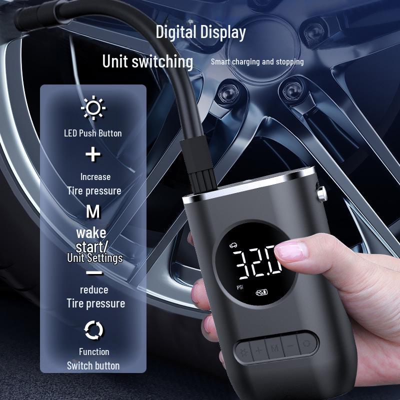 Portable Mini Wireless Car Tire Air Pump