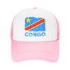 Congolese Flag DRC Democratic Republic of Congo Sun Hats For Couple Women Spring Baseball Cap Street Style Hot Sale Trucker Hat