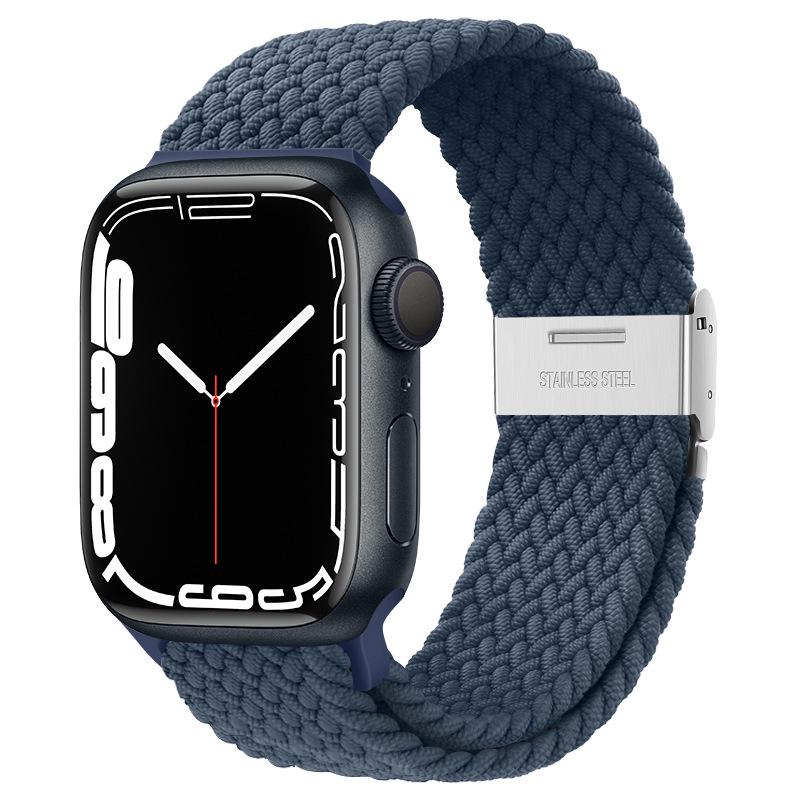 Braided Solo Loop Strap For Apple Watch Band 44mm 40mm 45mm 41mm 46mm 49mm Correa Bracelet iWatch Series Se 8 9 Ultra 2 3 10 11