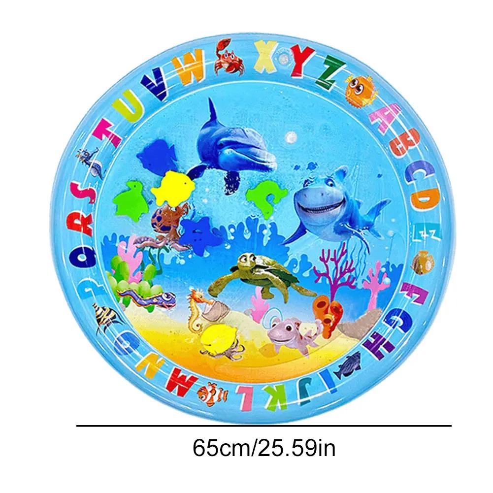 Water Sensor Play Mat for Cats Sensory Water Playmat Cat Toys Thickened Sleeping Water Pad ummer Dog Cooling Mat Pet Supplies