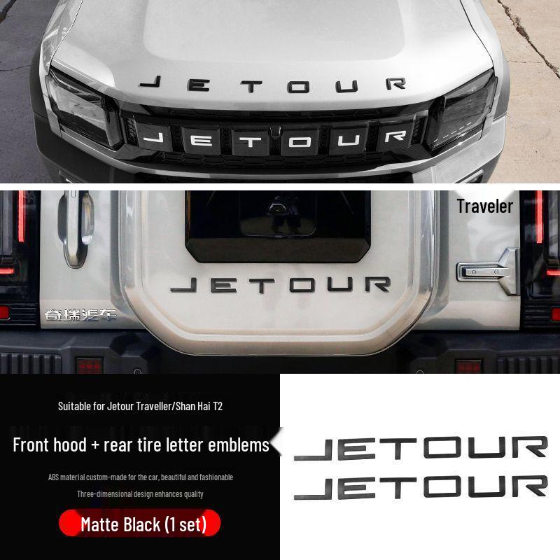 3D Front Hood Letter Emblems - Perfect for Traveler's Style Customization