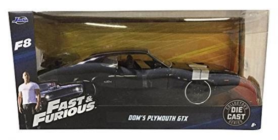 PLYMOUTH GTX FAST AND FURIOUS 8-98292BK JADA TOYS 1//24 DOM