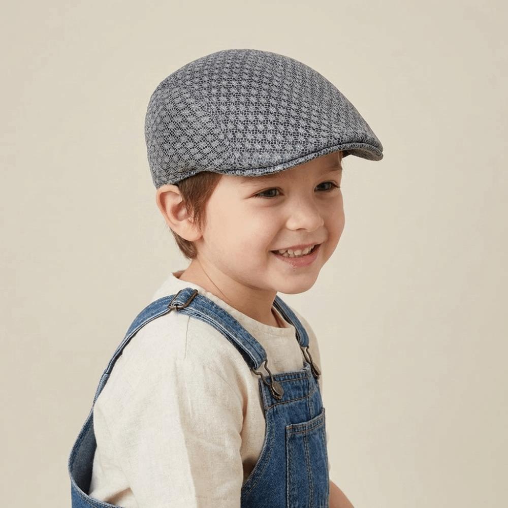 Hollow Children Forward Cap Korean Style Sun Hat Simple Mesh Beret  Sunshade