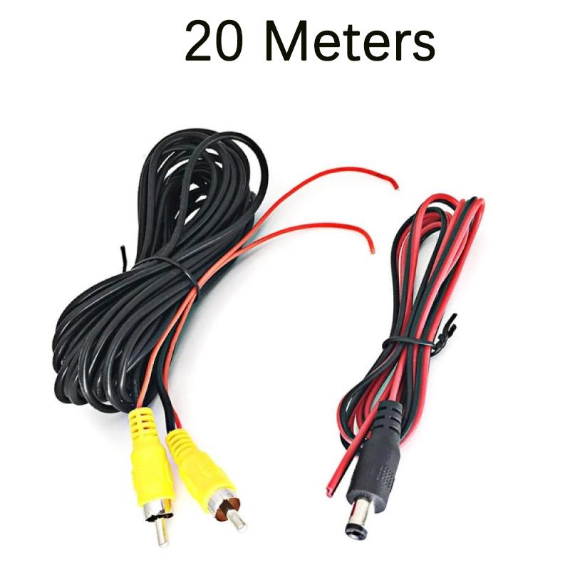 6/10/15/20m Car Reverse Rear View Parking Camera Video Cable With Video Trigger Wire Connecting Car Parking Rearview Monitor