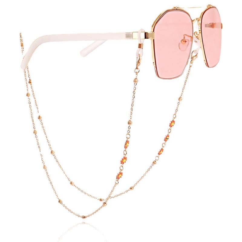 Trendy Colorful Enamel Flower Eyeglass Chain & Mask Lanyard for Women