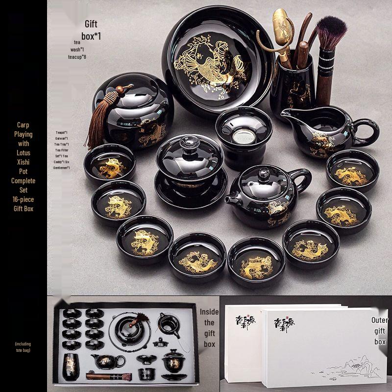 

Light Luxury Ceramic Kung Fu Tea Set