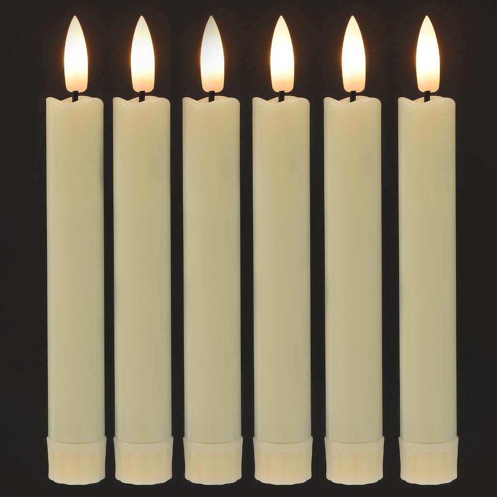 1Set Simulated LED Flameless Candles for Wedding Birthday Halloween Decorative Lights Operated LED Lamp