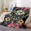 1PC Moonlit Moth Blanket, Throw For Sofa, Bed, Travel, Printing Blanket With Soft And Warm Fabric Yy250918204